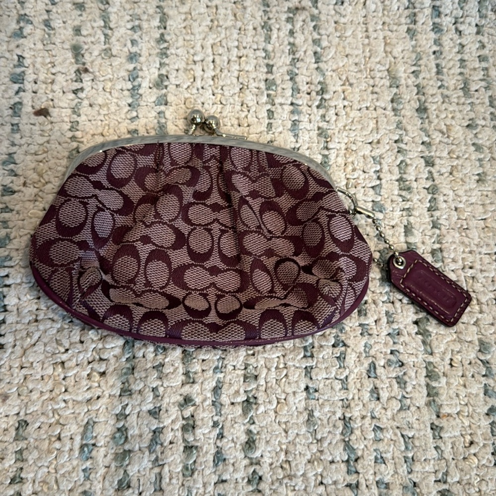 Coach Purple Coin Purse